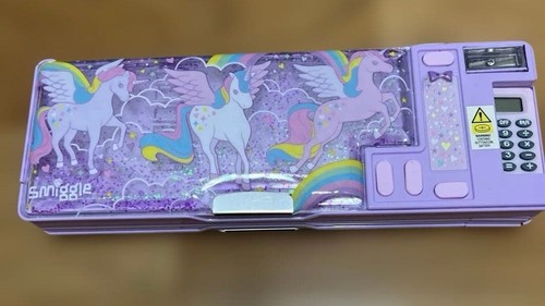 Smiggle unicorn pencil case